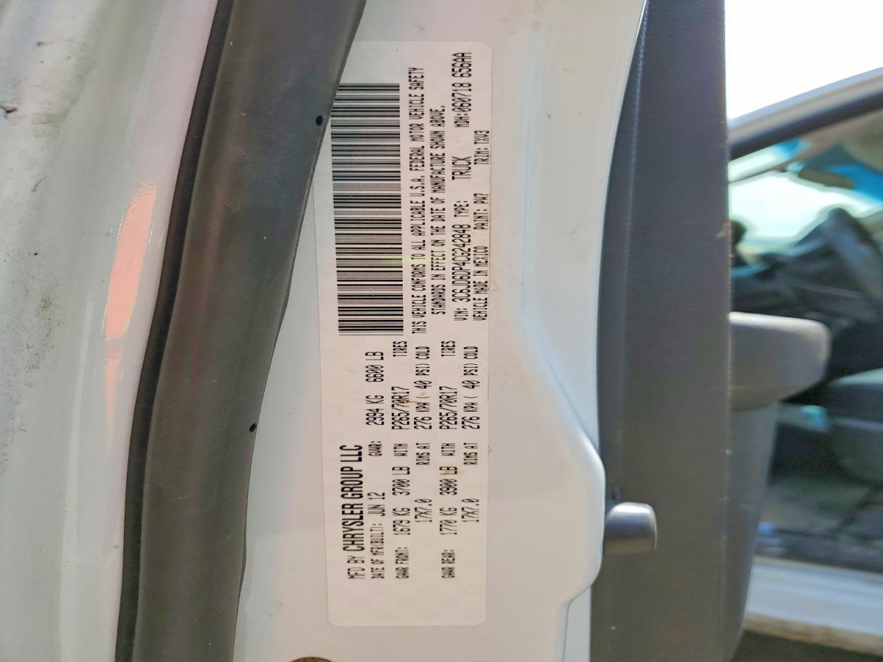 2012 Dodge RAM 1500 ST