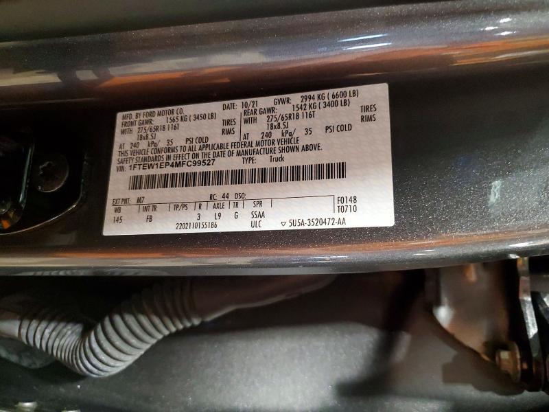2021 Ford F150 Supercrew