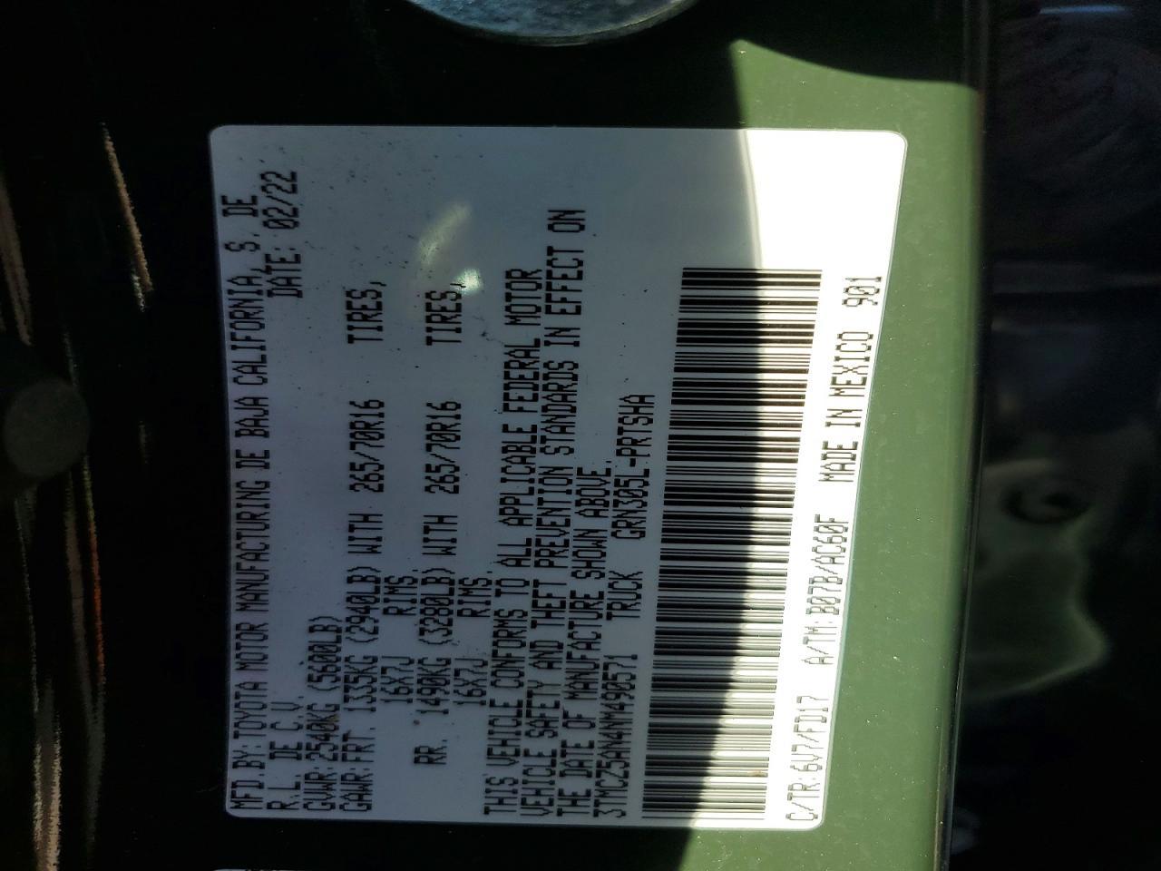 2022 Toyota Tacoma TRD OFF-Road