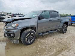 Salvage trucks for sale at Houston, TX auction: 2021 Chevrolet Colorado Z71
