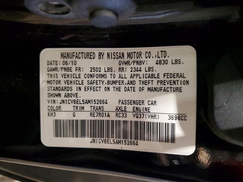 2010 Infiniti G37 Coupe x