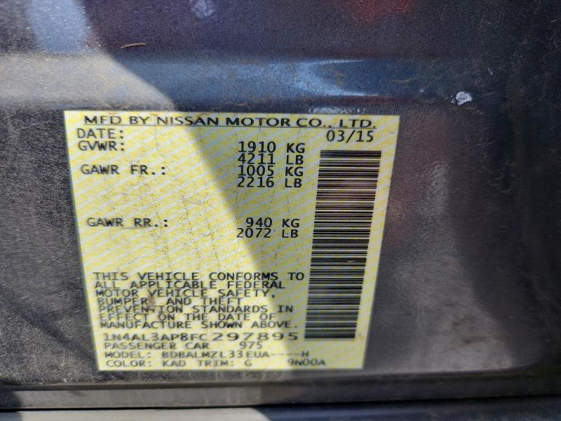 2015 Nissan Altima 2.5 sv