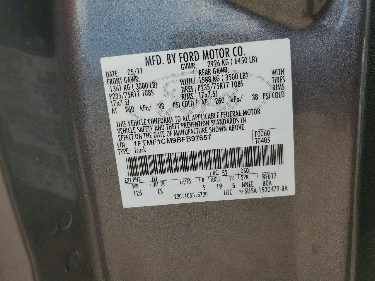 2011 Ford F150