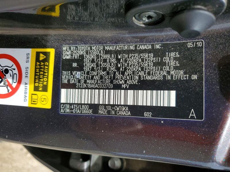 2010 Lexus Rx 350 Base