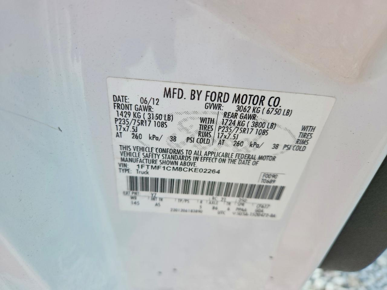 2012 Ford F150