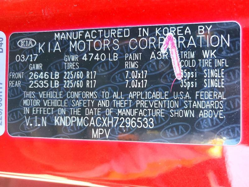 2017 KIA Sportage lx