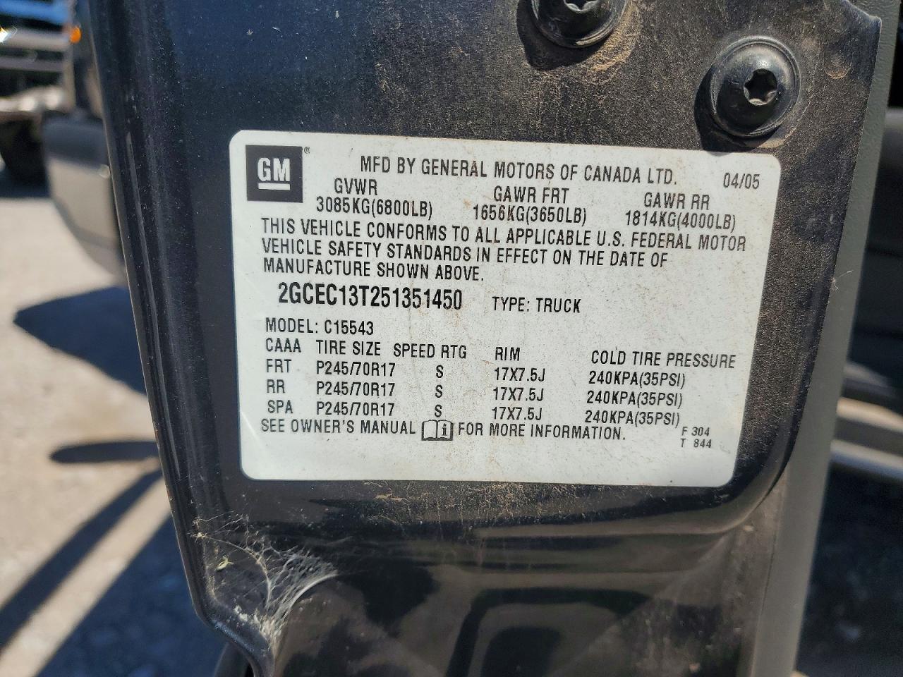 2005 Chevrolet Silverado C1500