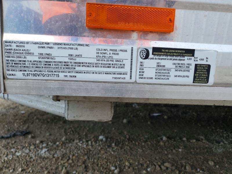 2016 Legend 719dvnta35 Enclosed Cargo Trailer