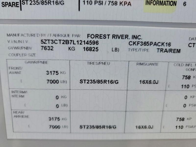 2020 Cherokee By Forest R Recreational Vehicle (RV)-TOY Hauler Camper