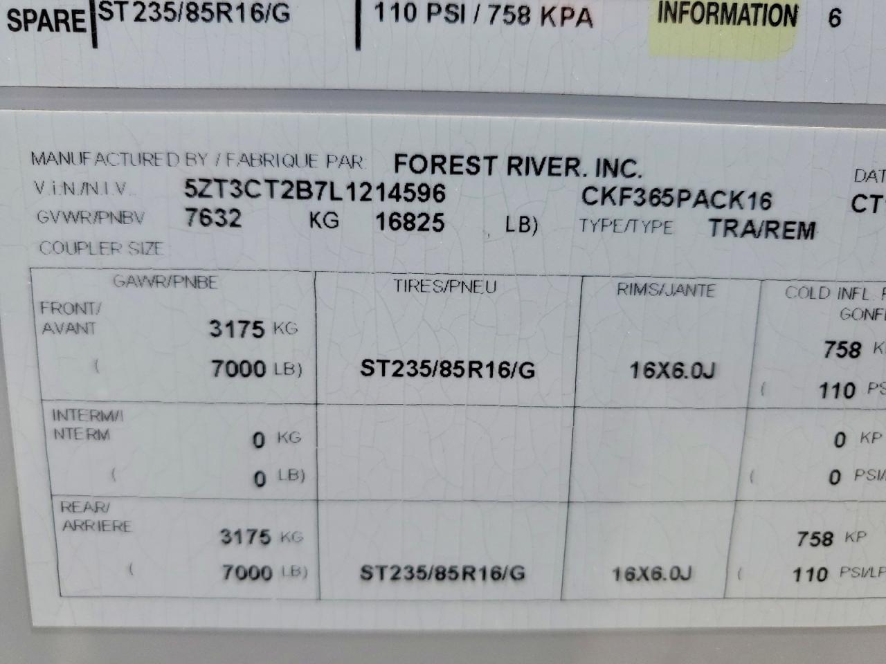 2020 Cherokee By Forest R Recreational Vehicle (RV)-TOY Hauler Camper