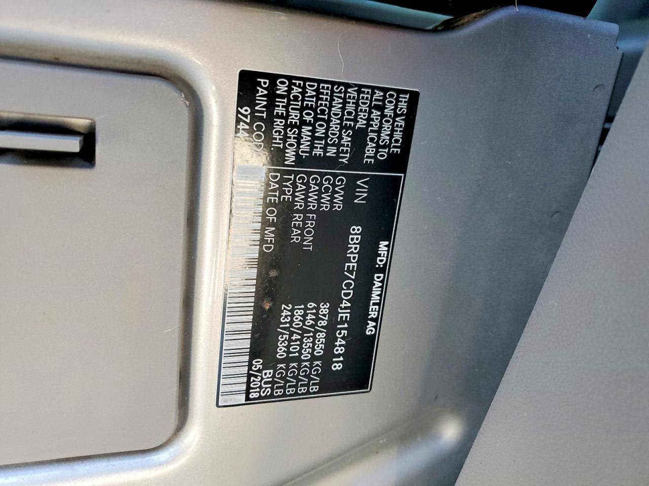 2018 Mercedes-Benz Sprinter 2500