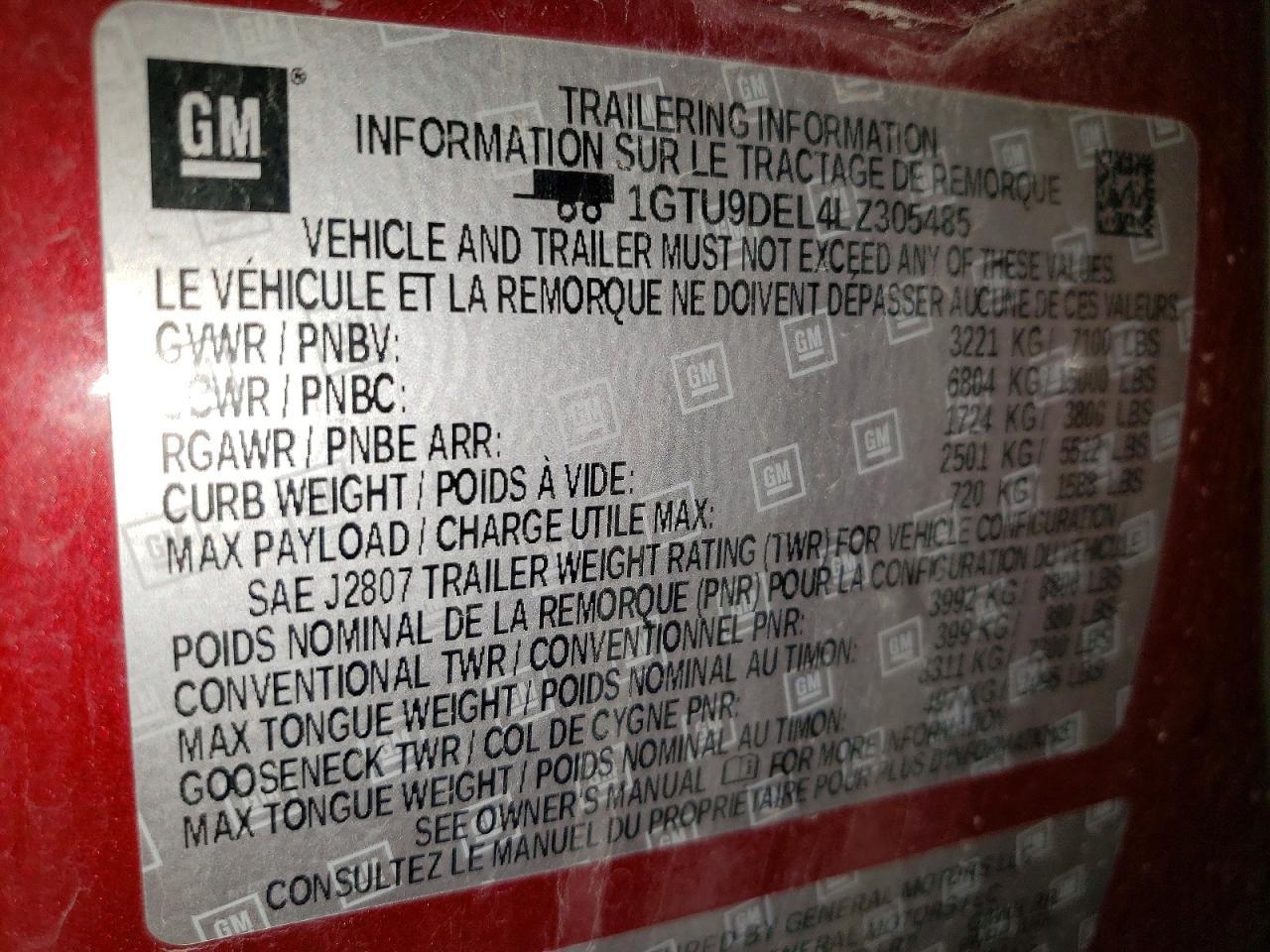 2020 GMC Sierra K1500 SLT