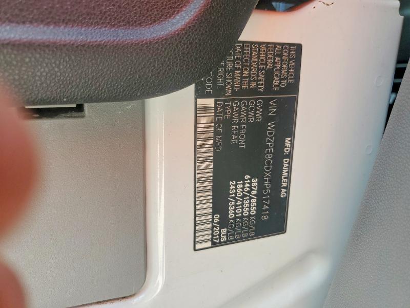 2017 Mercedes-Benz Sprinter 2500