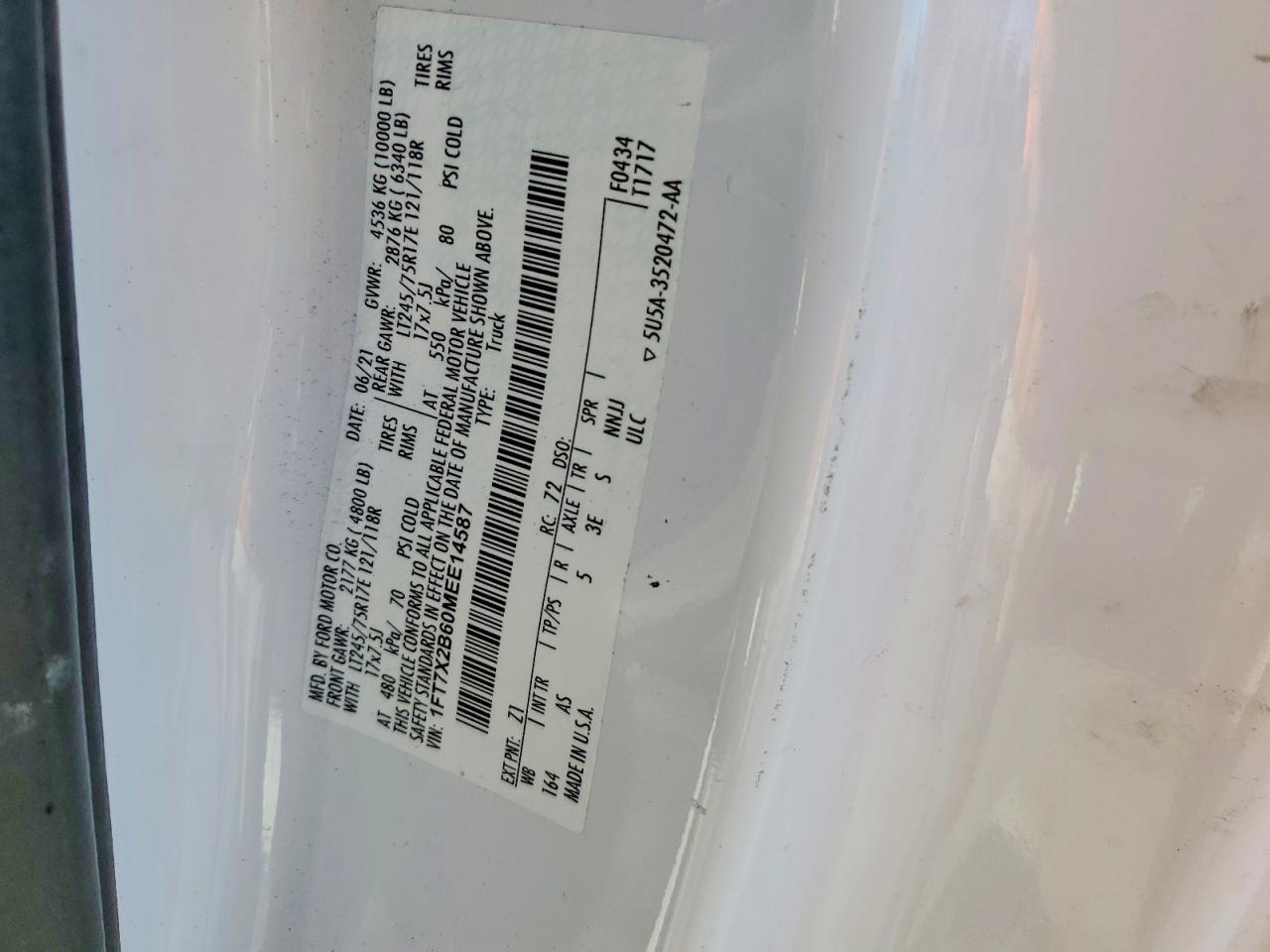 2021 Ford F250 Super Duty