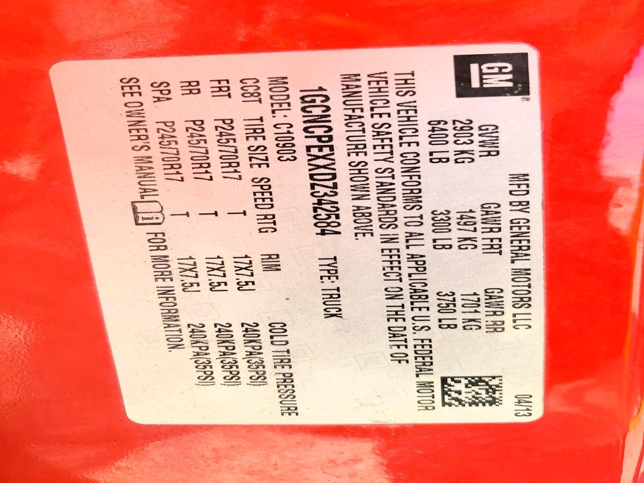 2013 Chevrolet Silverado C1500