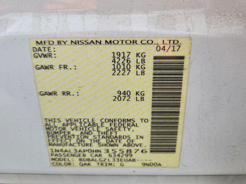 2017 Nissan Altima 2.5 s