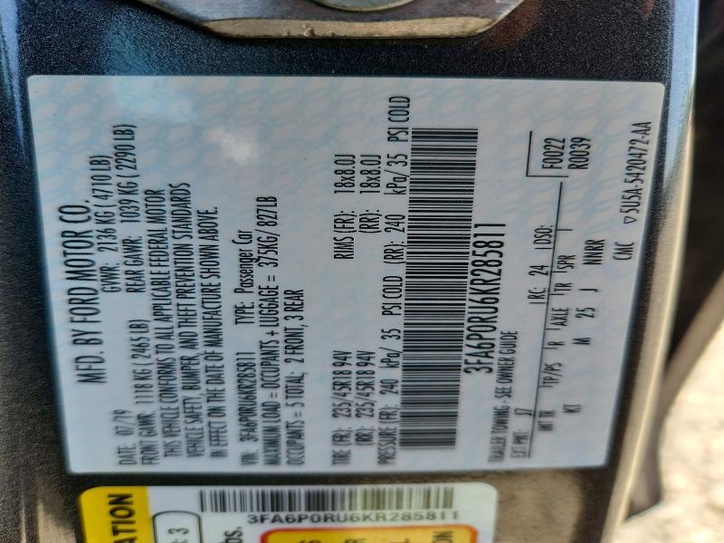 2019 Ford Fusion Titanium