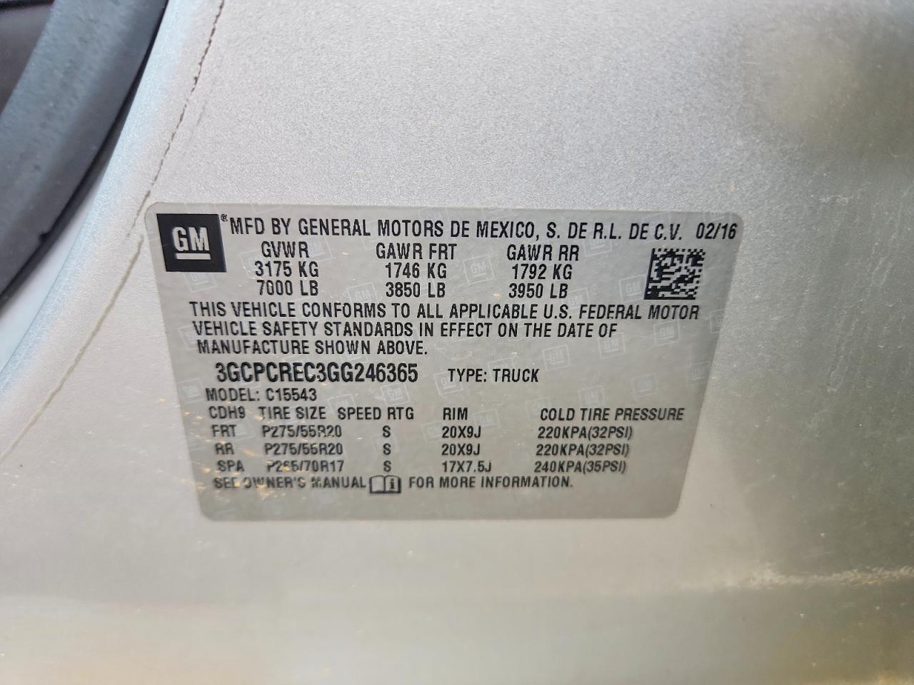 2016 Chevrolet Silverado C1500 LT