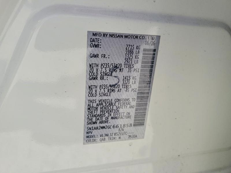 2016 Nissan Pathfinder Platinum