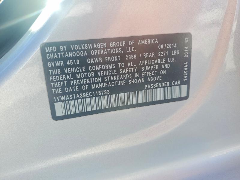 2014 Volkswagen Passat s