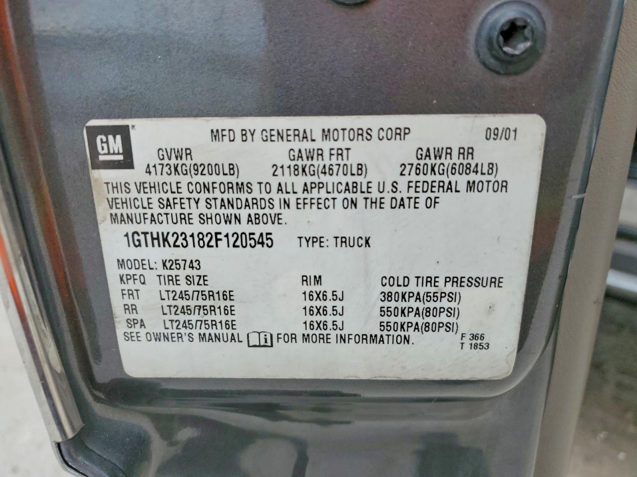 2002 GMC Sierra K2500 Heavy Duty