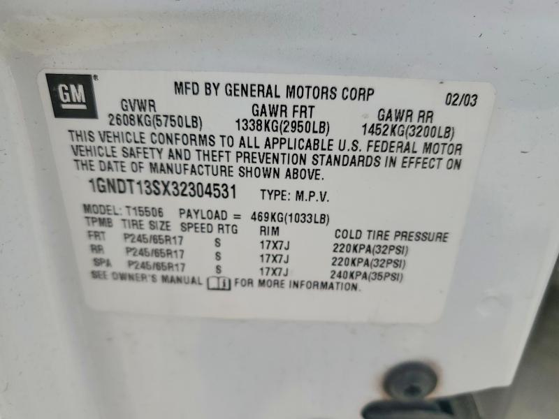 2003 Chev Trailblazer