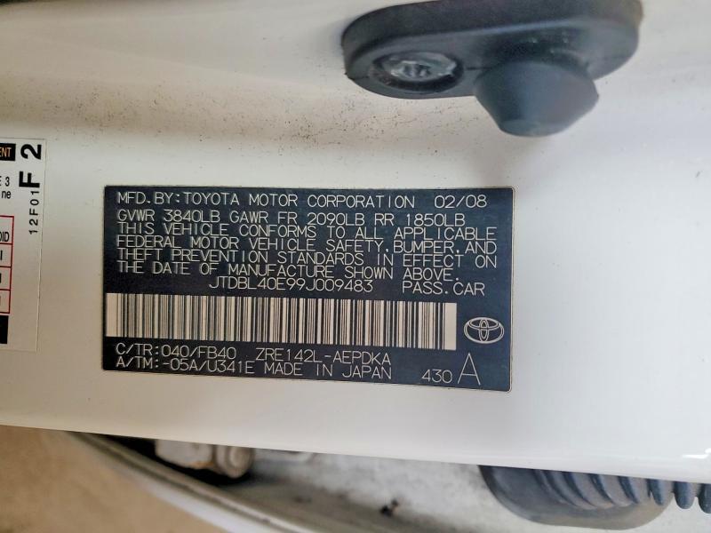 2009 Toyota Corolla le