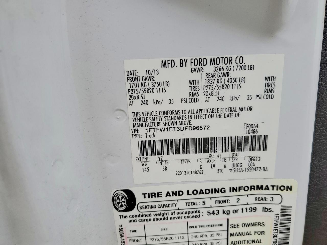 2013 Ford F150 Supercrew