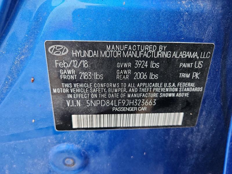 2018 Hyundai Elantra sel