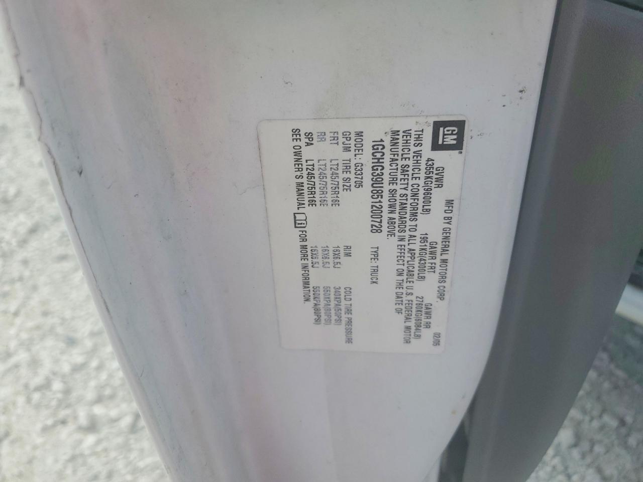 2005 Chev Express G3500