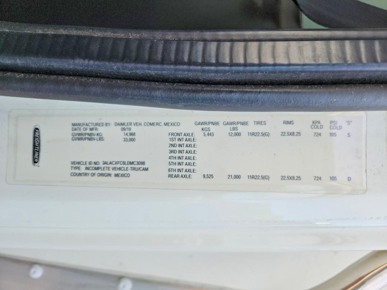 2020 Freightliner Business Class M2 BOX Truck