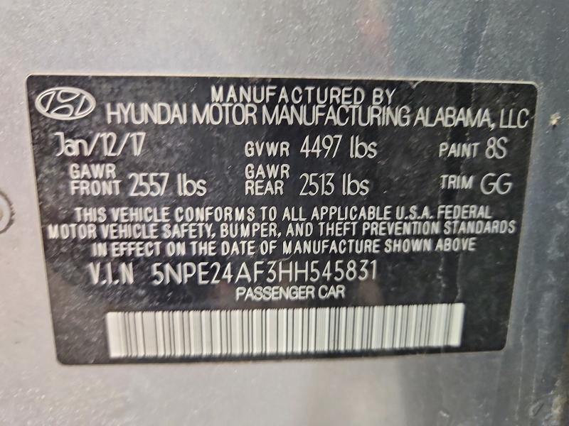 2017 Hyundai Sonata Base