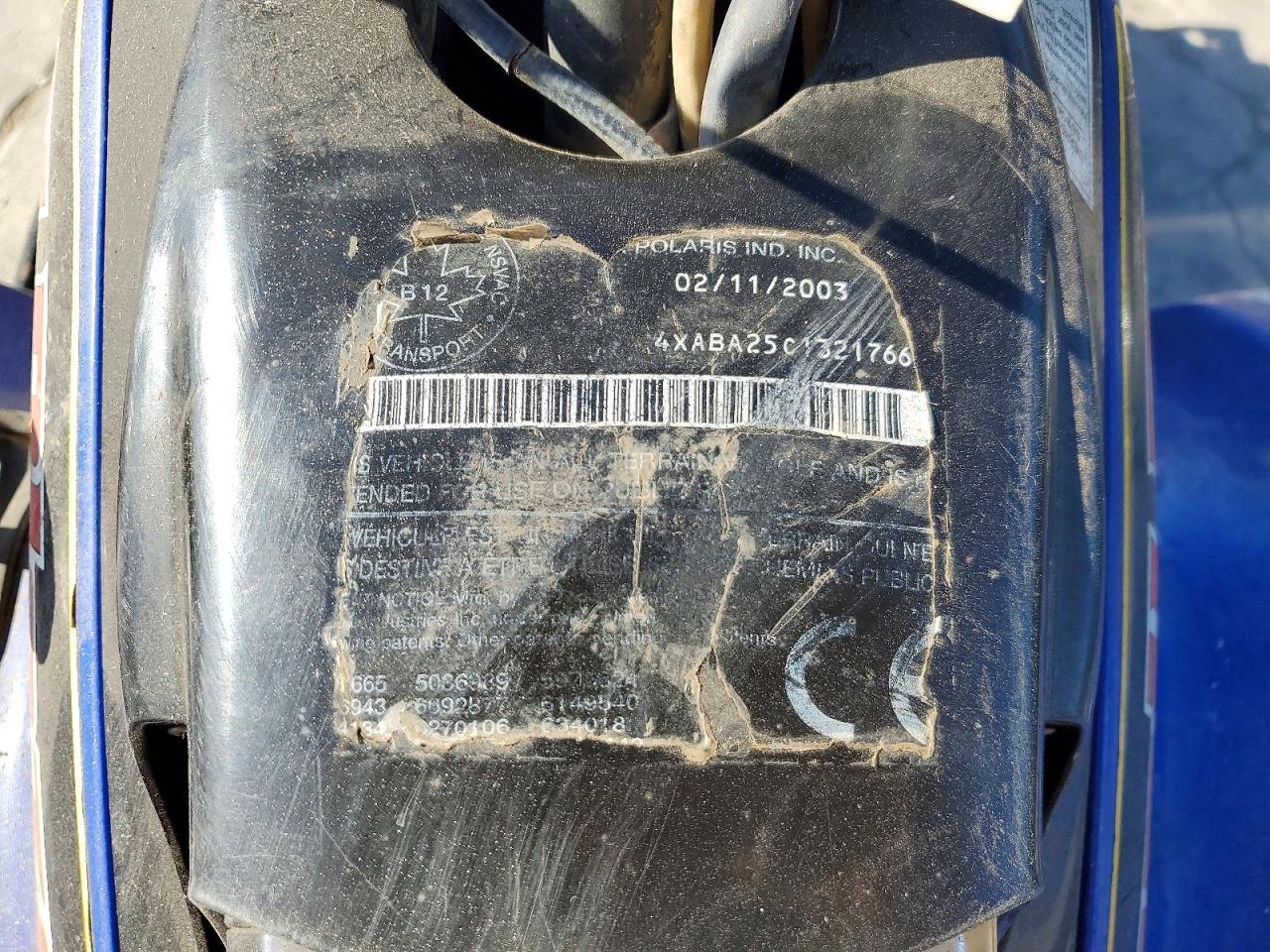 2003 Polaris Trail Blazer ATV