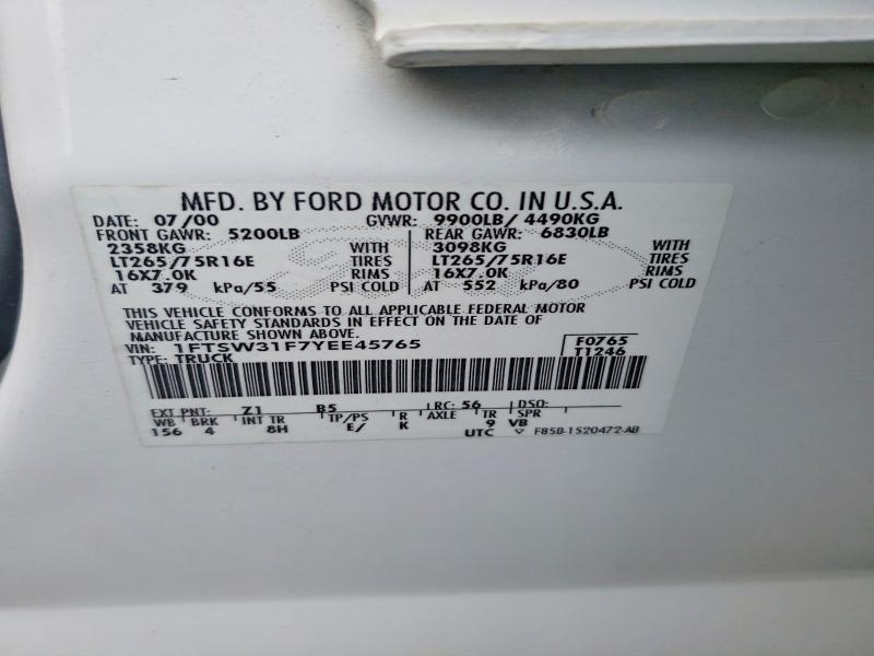 2000 Ford F350 SRW Super Duty