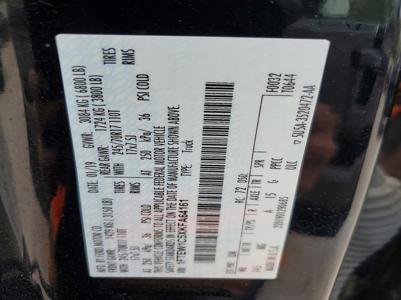 2019 Ford F150 Supercrew