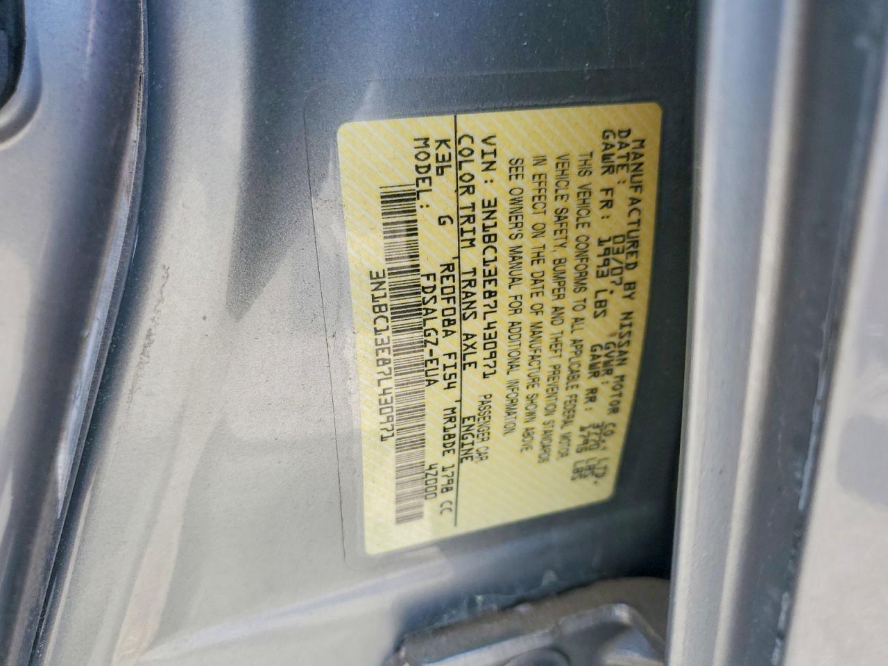 2007 Nissan Versa 1.8 s