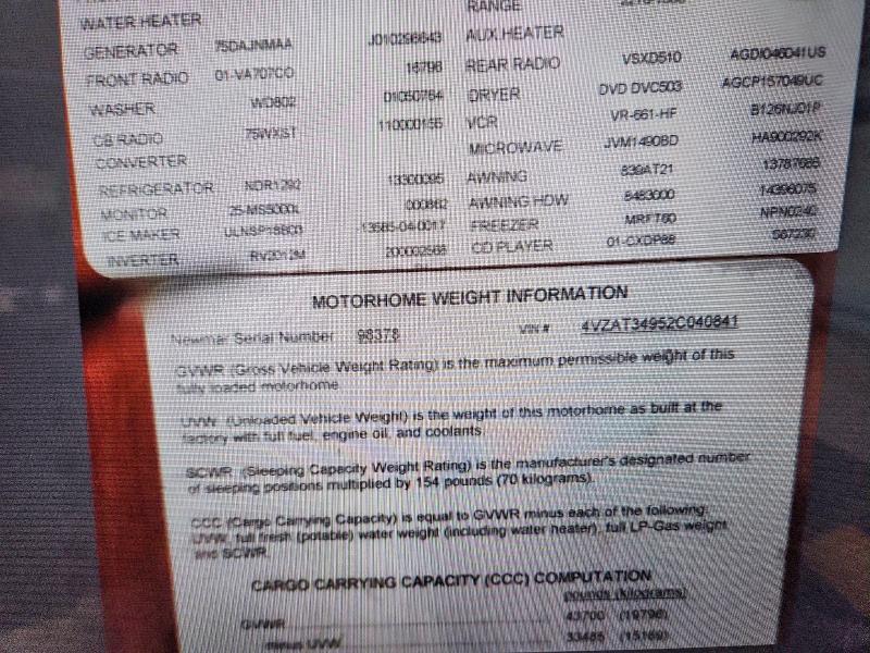 2002 Spartan Mountain Aire RV