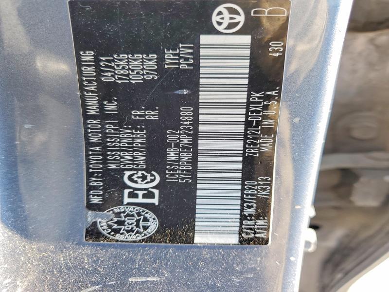 2021 Toyota Corolla le