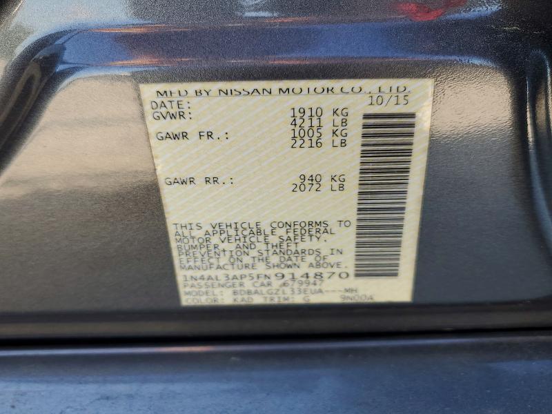 2015 Nissan Altima 2.5 s