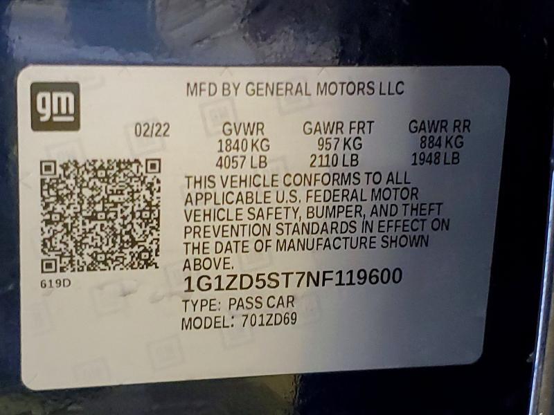 2022 Chevrolet Malibu lt