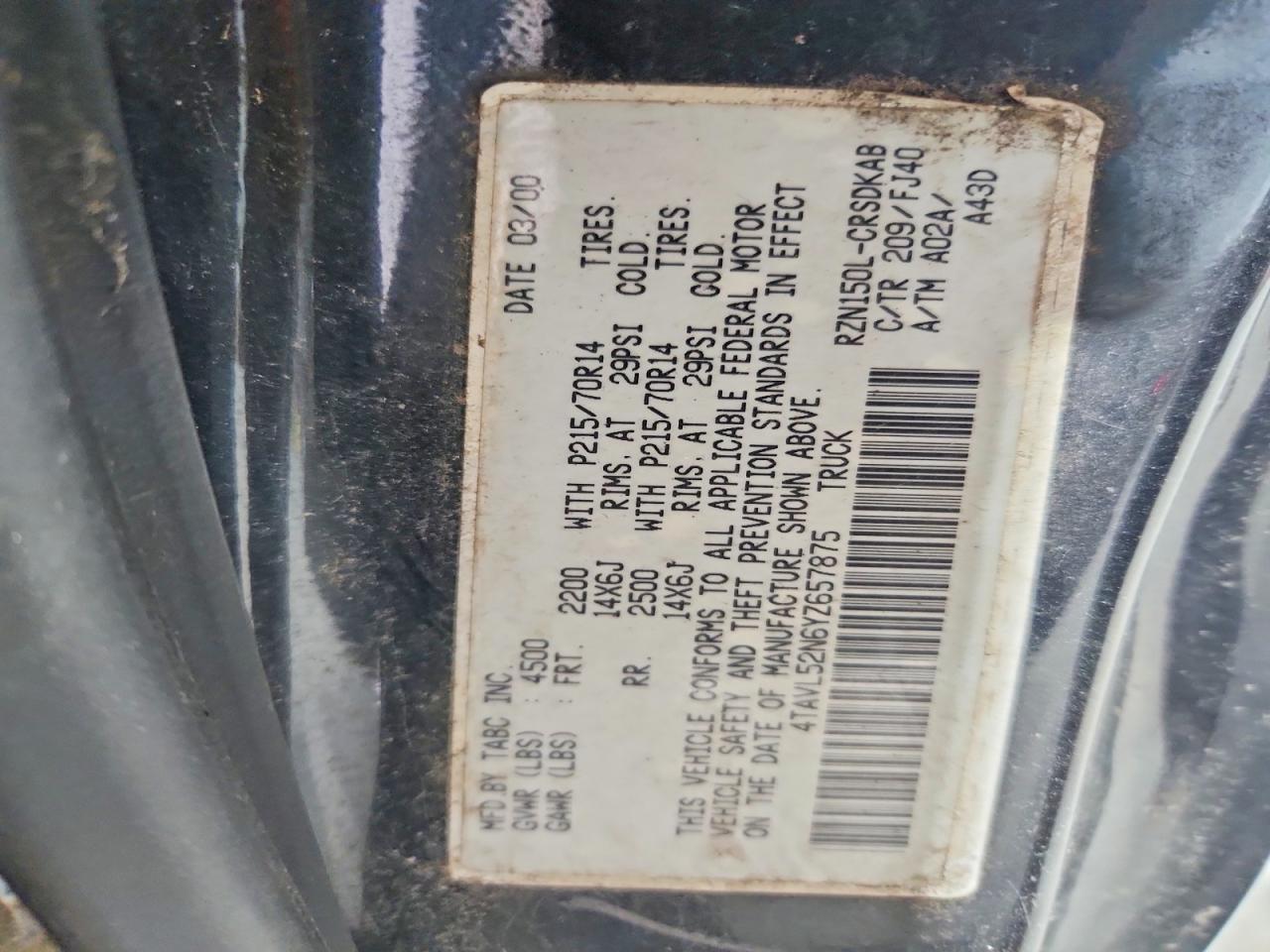 2000 Toyota Tacoma Base