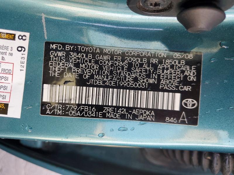 2009 Toyota Corolla le