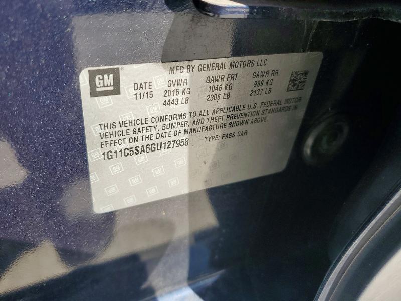 2016 Chevrolet Malibu Limited lt