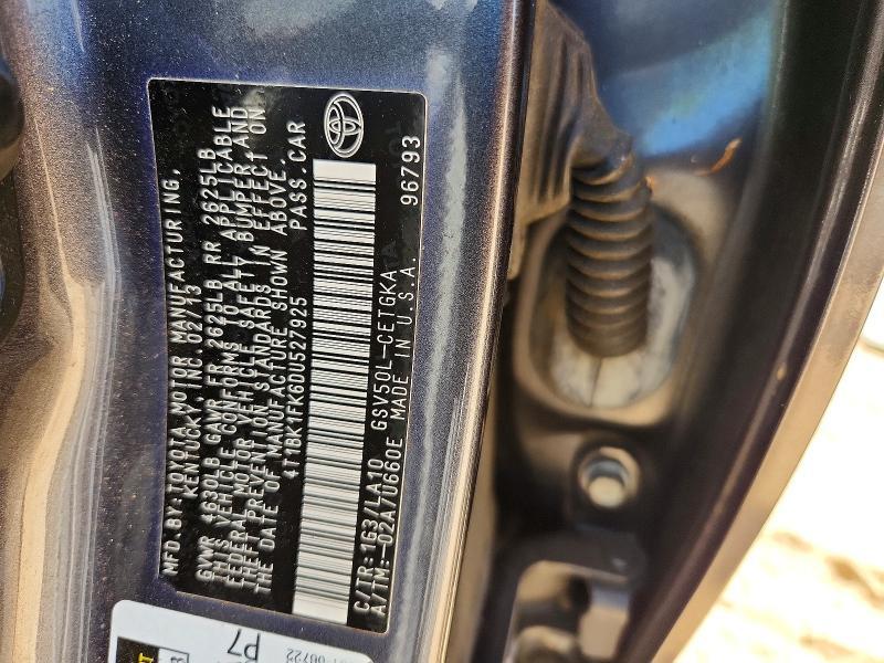 2013 Toyota Camry xle V6