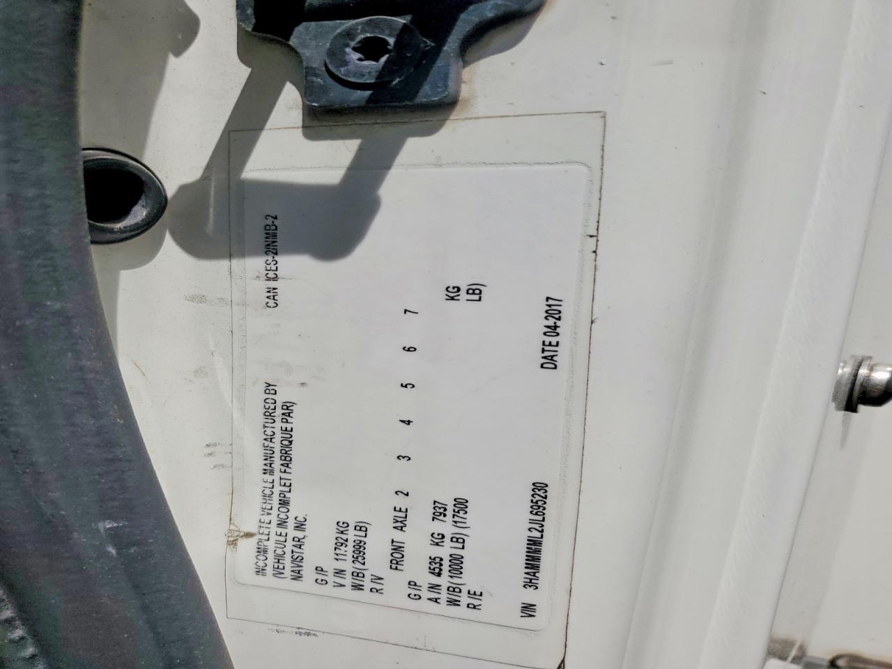 2018 International 4300 BOX Truck