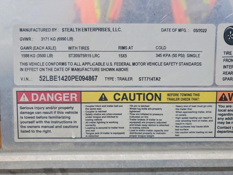2023 Stealth STT714TA2 Enclosed Cargo Trailer