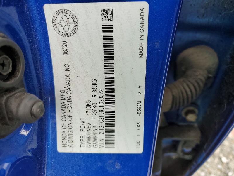 2020 Honda Civic Sport