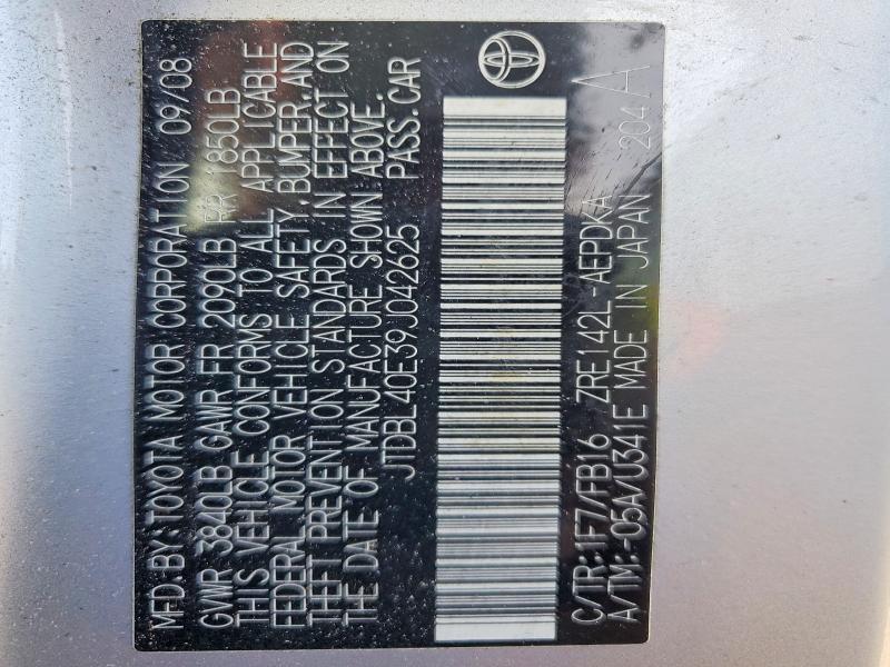 2009 Toyota Corolla le