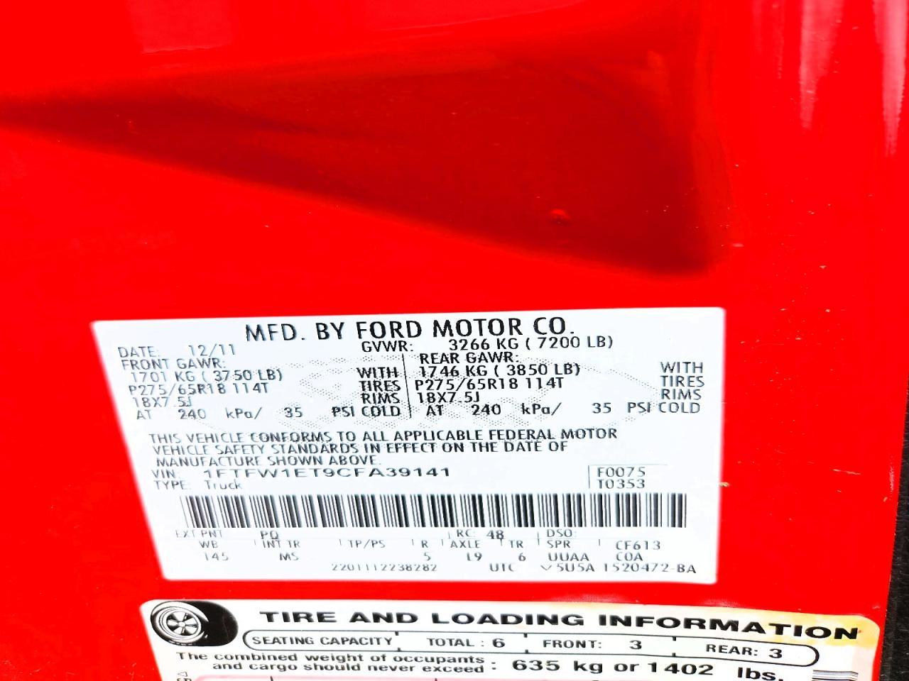 2012 Ford F150 Supercrew