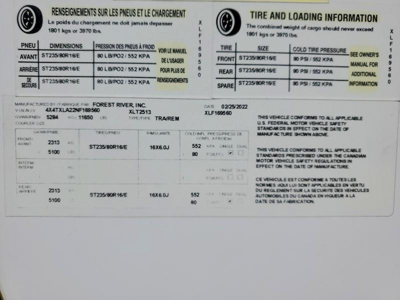 2022 Foresriver 2022 Forest River XLR Camper